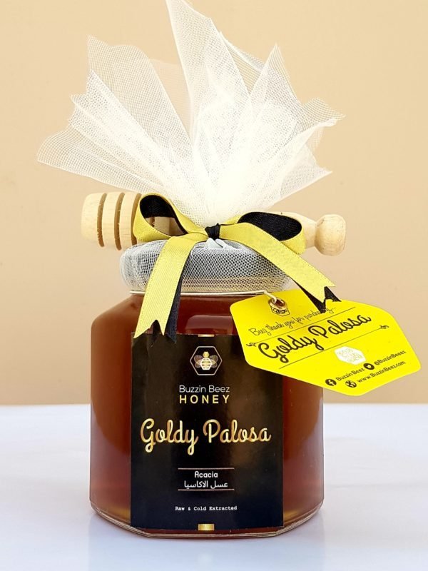 Goldy Palosa acacia honey (palosa ka shehad) jar