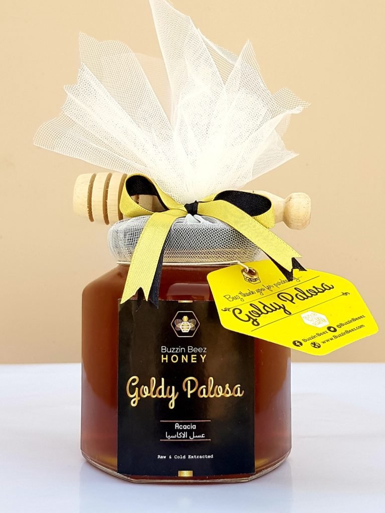 Goldy Palosa acacia honey (palosa ka shehad) jar