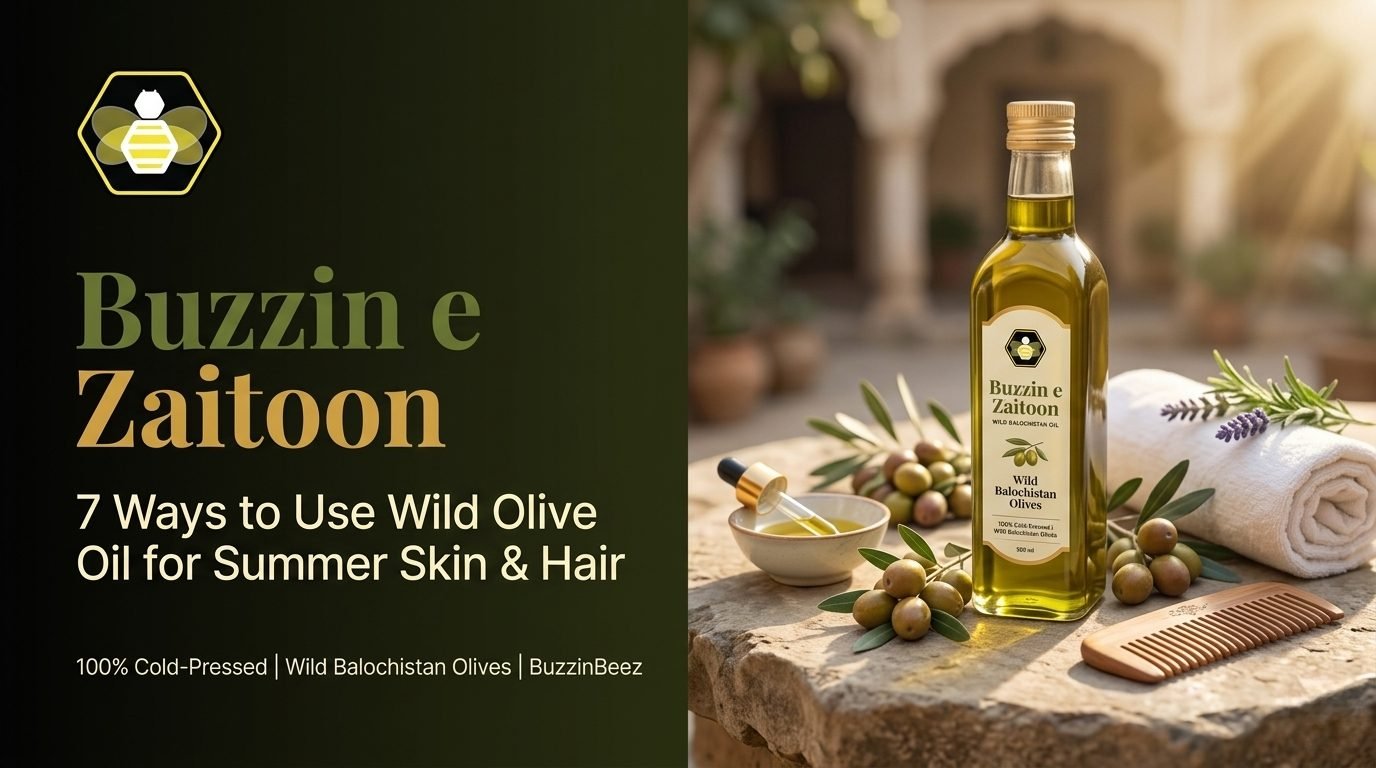 7 Ways to Use Buzzin e Zaitoon for Summer Skin & Hair