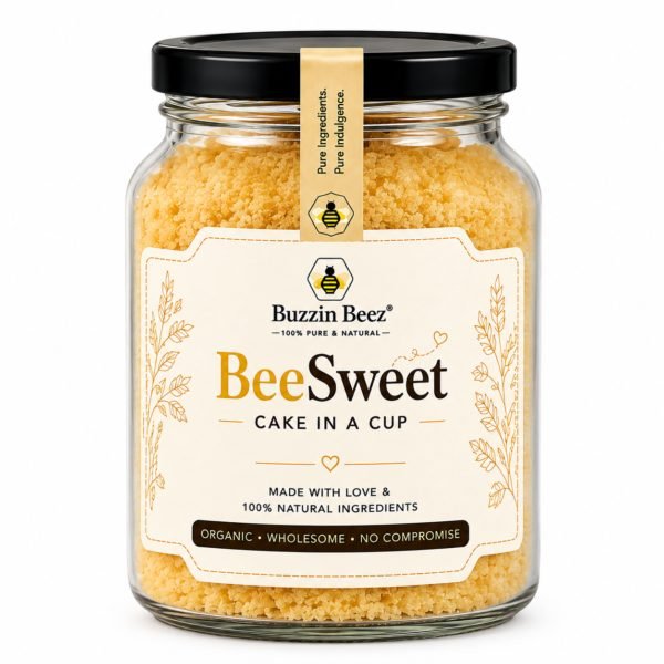 BeeSweet honey cake in a cup, plain flavour